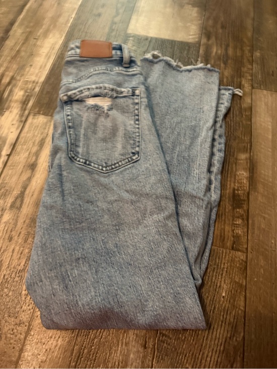 BKE Denim - Buckle Light Blue Wide Leg Distressed Jeans